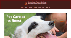 Desktop Screenshot of canadiancaninecollege.com